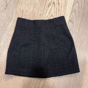 Tweed Zara Knit Black Skirt